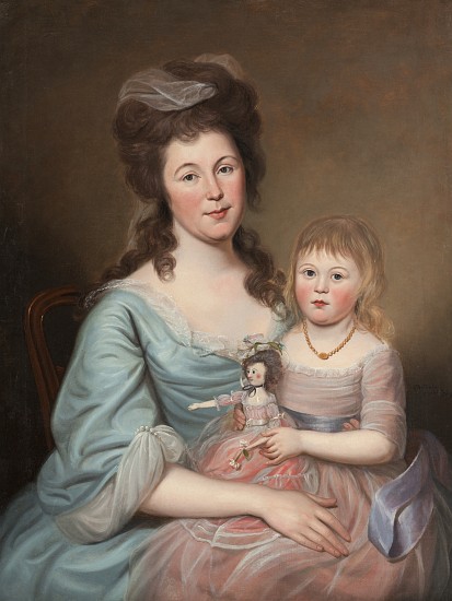 Peggy Sanderson Hughes and her Daughter a Charles Willson Peale