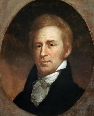 Portrait of William Clark, c.1807 (oil on board) a Charles Willson Peale
