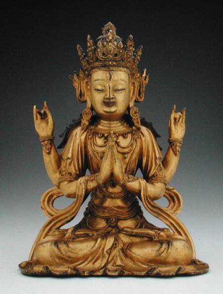 Figure of Avalokitesvara Sadaksari a Scuola Cinese
