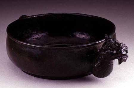 Pouring vessel with a dragon's head spout and a dragon's tail handle, Sung to early Ming dynasty a Scuola Cinese