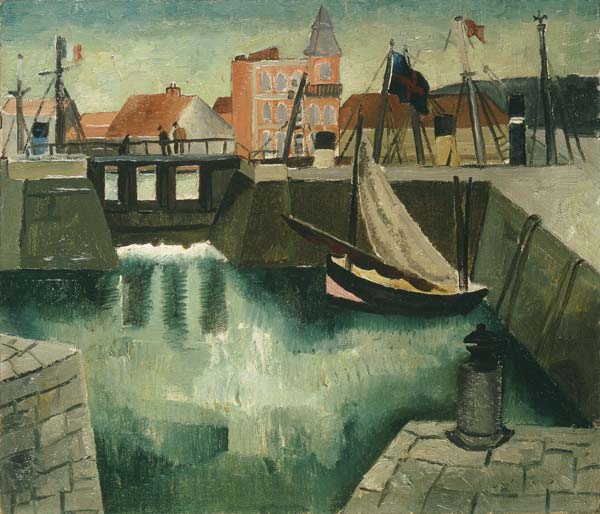Harbour, Dieppe a Christopher Wood