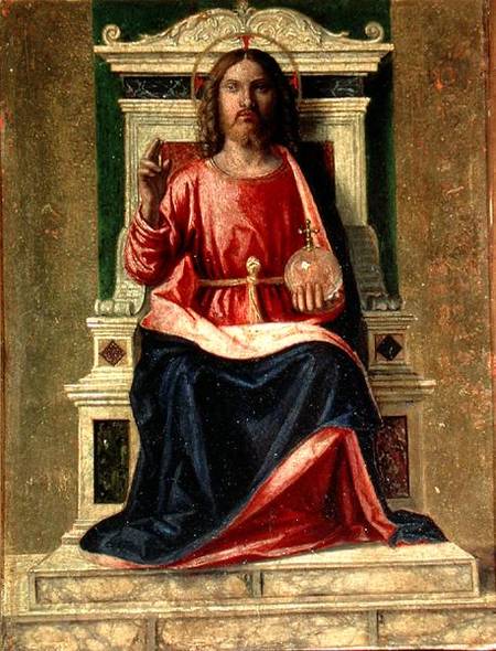 Christ Enthroned a Giovanni Battista Cima da Conegliano