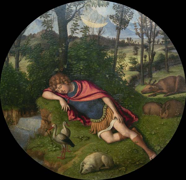 Sleeping Endymion a Giovanni Battista Cima da Conegliano