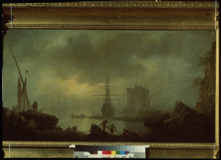 View of the Sea. Mist a Claude Joseph Vernet