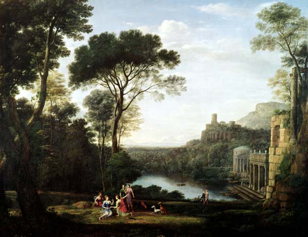 Landscape with the Nymph Egeria a Claude Lorrain