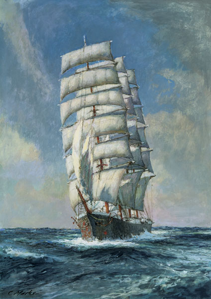Unnamed clipper ship a Claude Marks