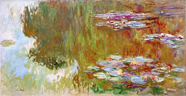 The Water Lily Pond a Claude Monet