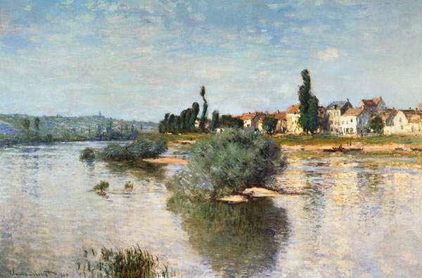 The Seine at Lavacourt a Claude Monet
