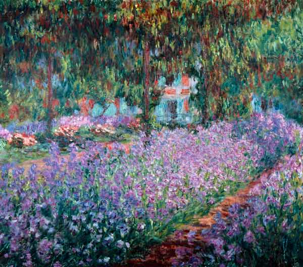 Il giardino di Monet, iris a Claude Monet