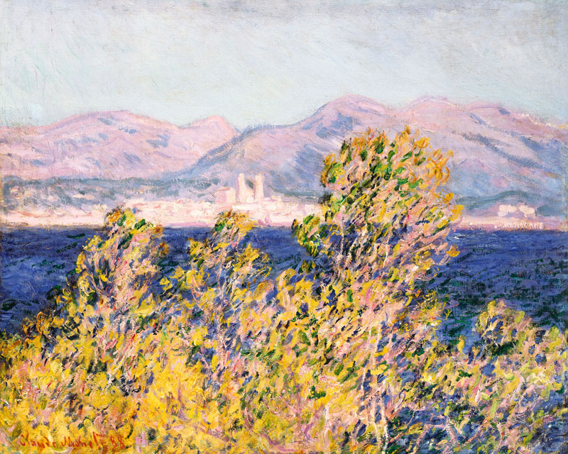 Antibes, View of the Cap, Mistral Wind a Claude Monet