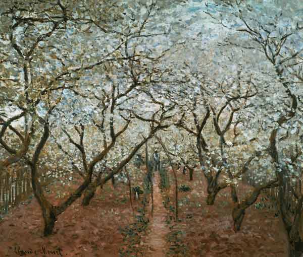 Monet / Blossoming Orchard / 1879 a Claude Monet