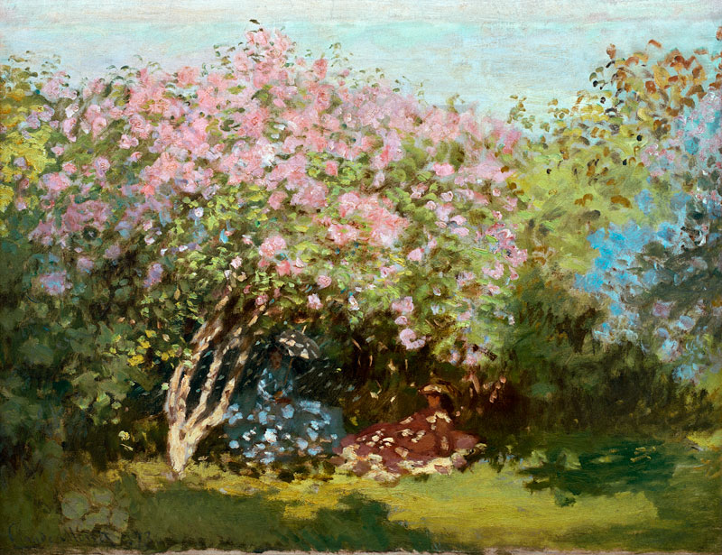 Lilies in the Sun a Claude Monet