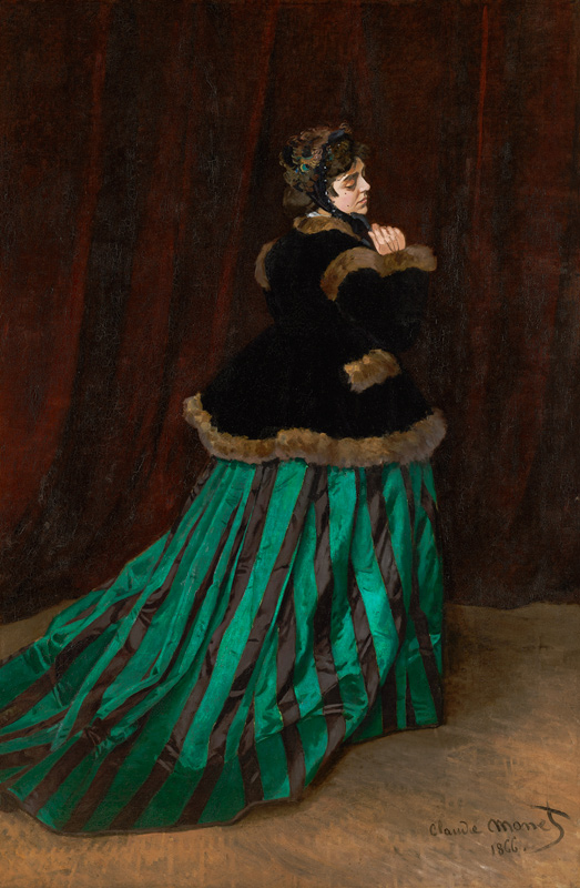 Camille, or The Woman in the Green Dress a Claude Monet