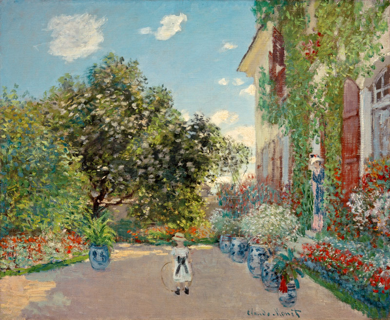 Das Haus Des Künstlers In Argenteuil a Claude Monet