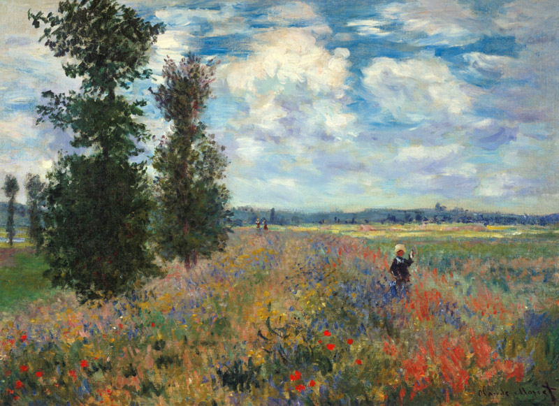 Campo di papaveri a Claude Monet