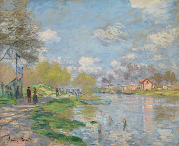 Spring on the Seine a Claude Monet