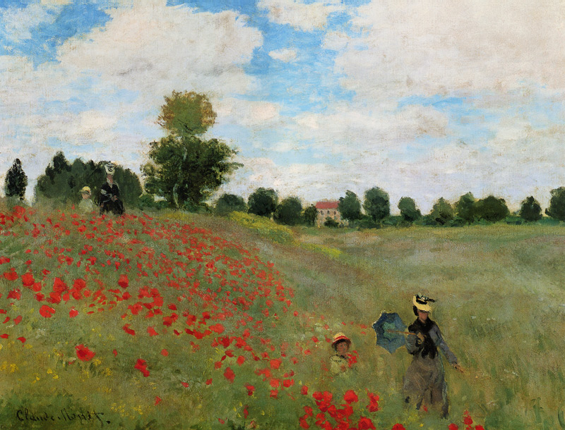 I papaveri a Claude Monet