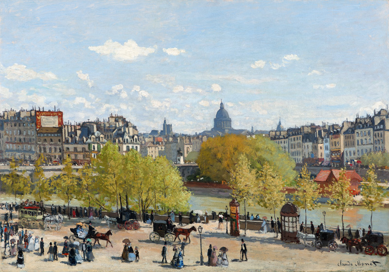 Corso del Louvre, Parigi a Claude Monet