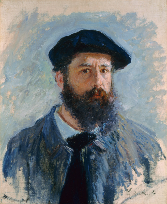 Self Portrait with a Beret a Claude Monet