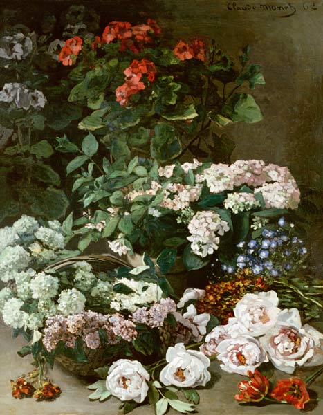 Spring Flowers a Claude Monet