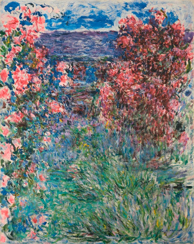 The House at Giverny under the Roses a Claude Monet