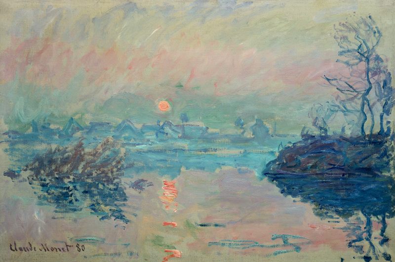 Il sole che sparisce a Claude Monet