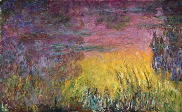 Waterlilies at Sunset a Claude Monet