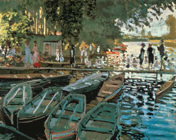 Bathers at La Grenouillere a Claude Monet