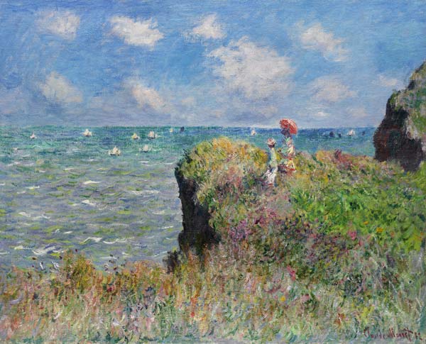 Cliff Walk at Pourville a Claude Monet