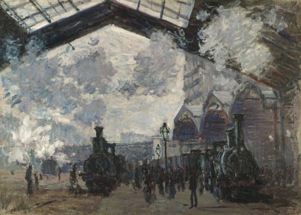 The Gare Saint Lazare a Claude Monet