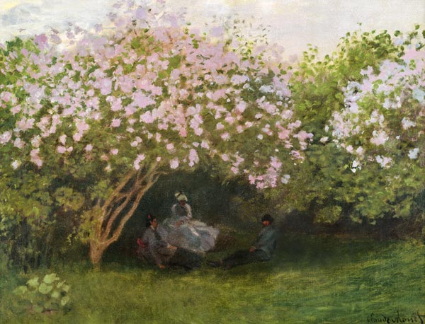 Lilacs, Grey Weather a Claude Monet