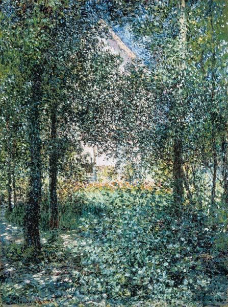 Bushes in the garden of Argenteuil a Claude Monet