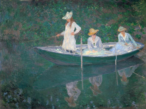 Eine Bootspartie in Giverny a Claude Monet
