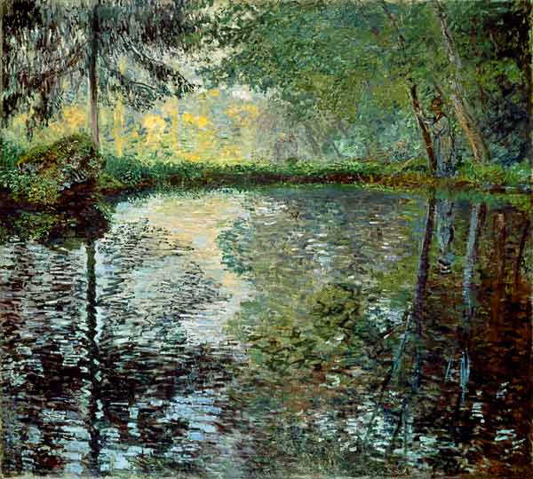 Stagno nel parco di Montgeron a Claude Monet