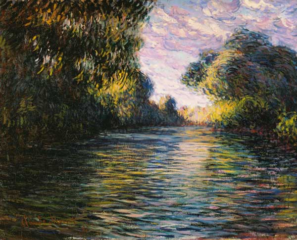 Morning on the Seine a Claude Monet