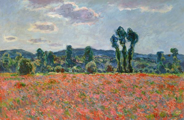 Poppy Field a Claude Monet