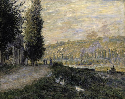 Seineboeschung bei Lavacourt a Claude Monet