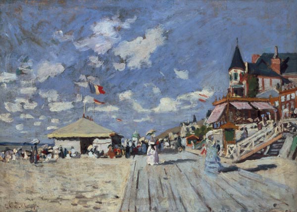 Sulla spiaggia di Trouville a Claude Monet
