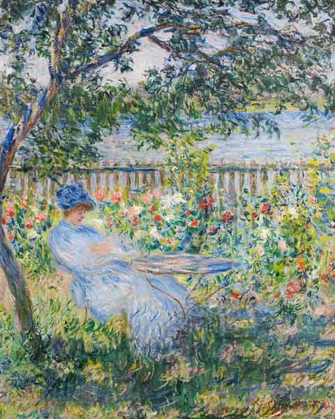 The Terrace at Vétheuil a Claude Monet