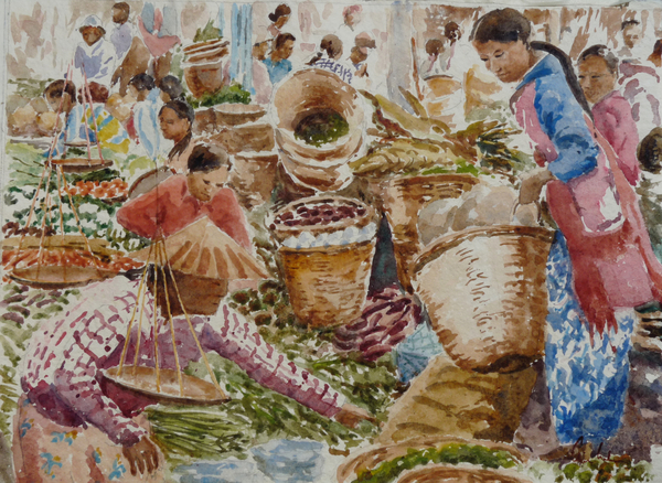 933 Vegetables, Nampan Market a Clive Wilson Clive Wilson