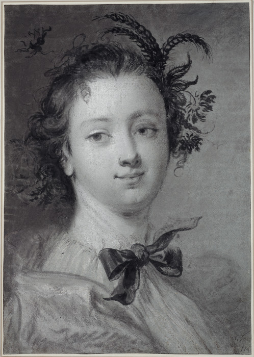 Eine junge Frau als Personifikation des Sommers a Cornelis Troost
