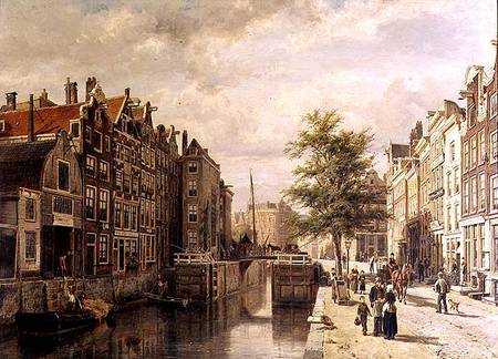 The Martyr's Canal (De Martelaarsgracht) a Cornelius Springer