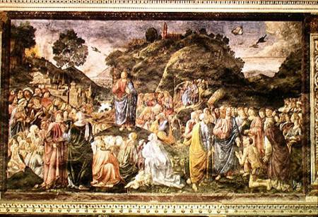 The Sermon on the Mount, from the Sistine Chapel a Cosimo Rosselli