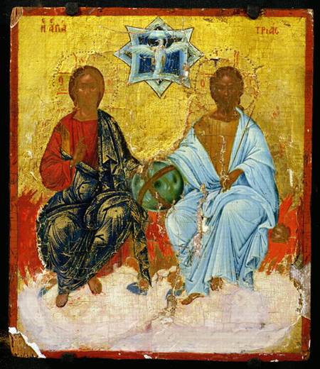 Icon of the Holy Trinity a Cretan
