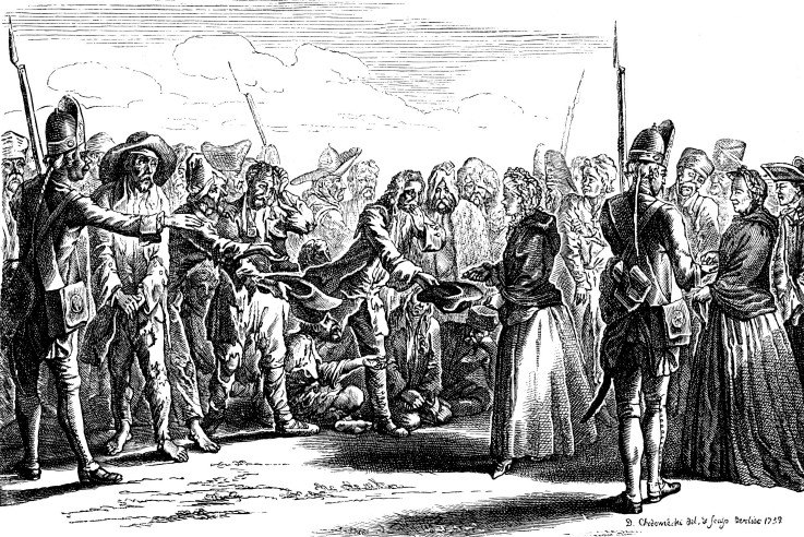 First Russian prisoners in Berlin after the Battle of Zorndorf in 1758 a Daniel Nikolaus Chodowiecki
