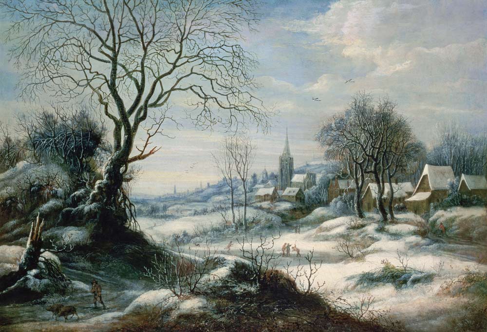 Winter landscape a Daniel van Heil