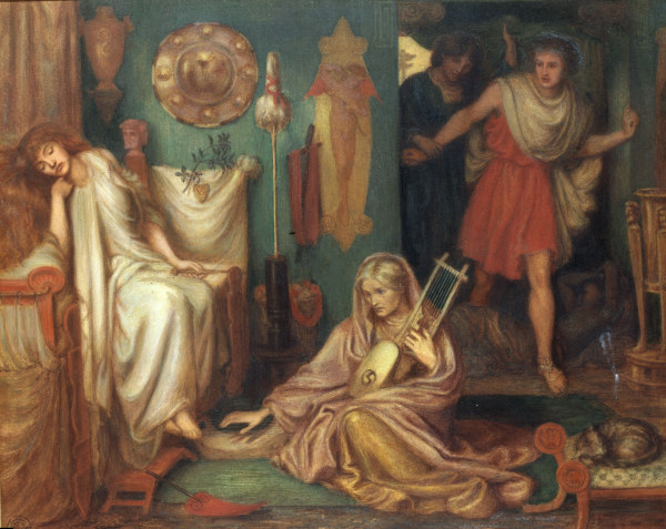 D.Rossetti, Return of Tibullus, 1868. a Dante Gabriel Rossetti