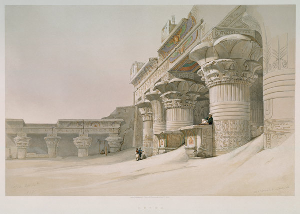 Edfu , Horus Temple a David Roberts