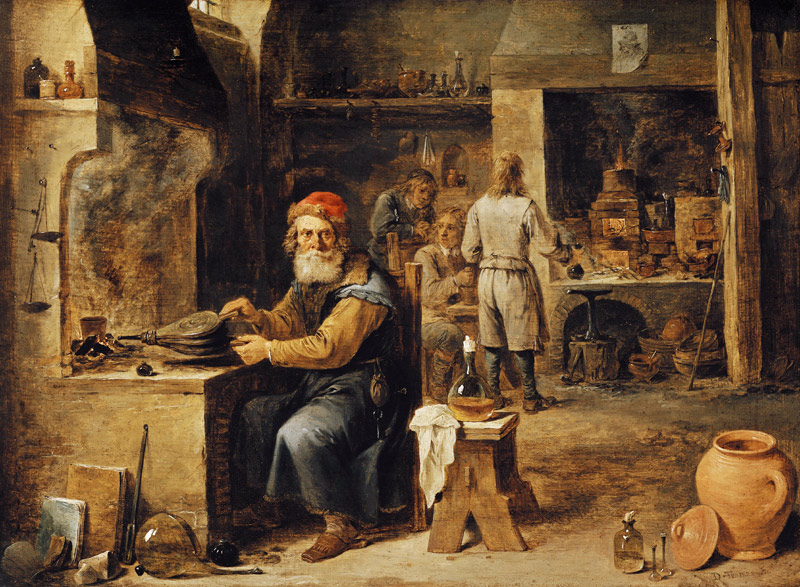Der Alchimist. a David Teniers