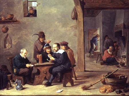 The Card Players a David Teniers